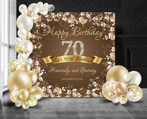 Celebrate In Style With Background Design For 70th Birthday Ideas