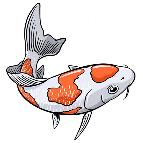 Gambar Kartun Ikan Koi Vektor Ikan Koi Vektor Ikan Koi Koi Clipart
