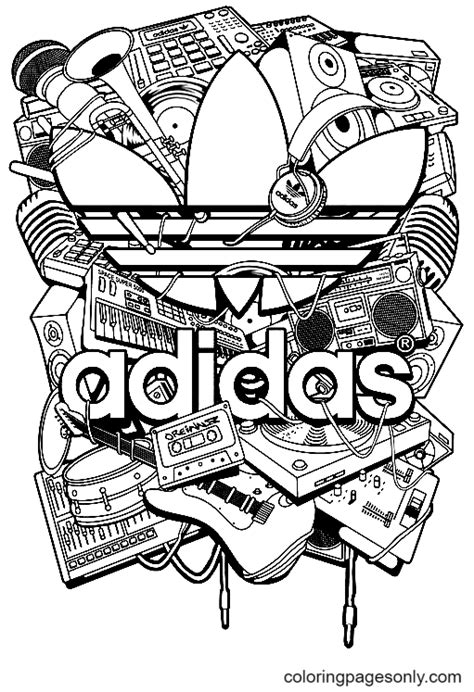 Girl With Adidas Hat Coloring Pages Adidas Coloring Pages Coloring