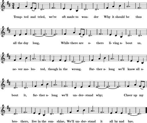 Farther Along Sheet Music For Treble Clef Instrument