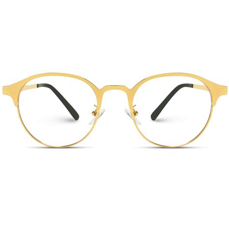 Gold Frame Clear Lens Glasses Affordable Retro Round Metal Frame Eyeglasses This Retro Style Is
