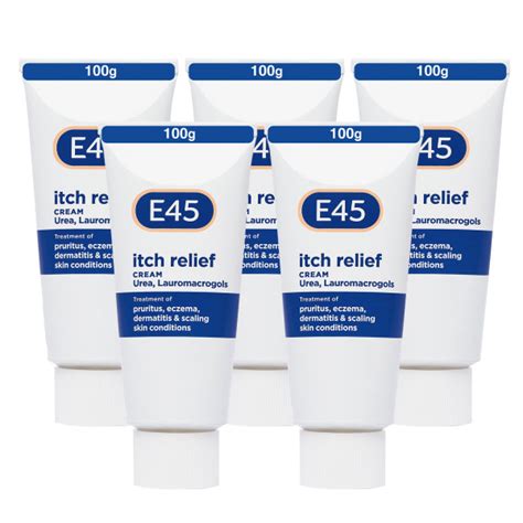 Buy E45 Itch Relief Cream 100g X5 Pack Chemist Direct