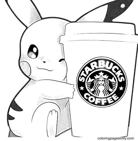 Kawaii Bear Coloring Pages Starbucks Cups Kawaii Coloring Pages