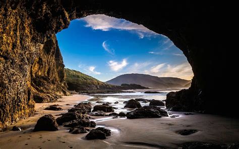 Beach Cave New Zealand 1680x1050 Rwallpaper
