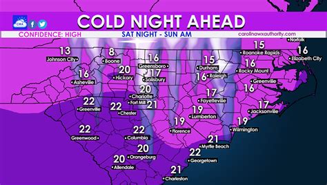 Frigid Night Ahead for the Carolinas - Carolina Weather Authority