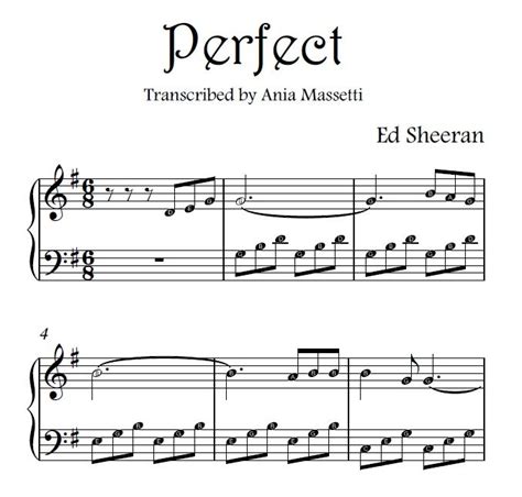5 easy piano songs with letters. Ed Sheeran "Perfect"- easy piano sheet music with letters ...