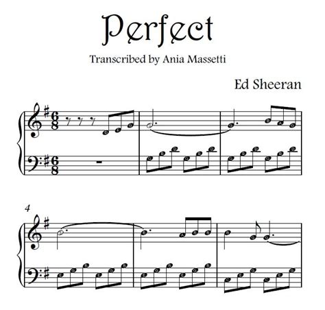 Bit.ly/2qhxld4 ✓ want to get the midi file? Ed Sheeran "Perfect"- easy piano sheet music with letters ...