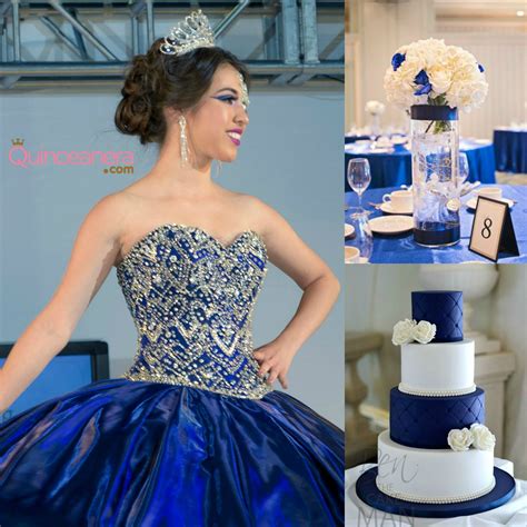 Navy Blue Quinceanera Themes Dresses Images 2022
