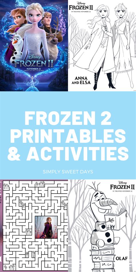 Frozen 2 Printable Activities