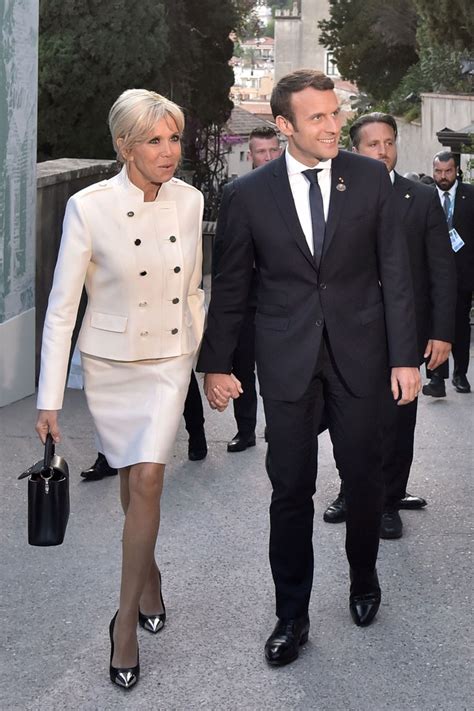 Brigitte Macron Wedding Pictures French First Lady Brigitte Macron Turns Heads In Pink Mini