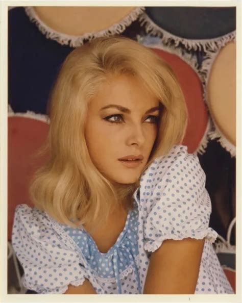Virna Lisi Striking 1960s Glamour Profile Pin Up Vivid Color Vintage