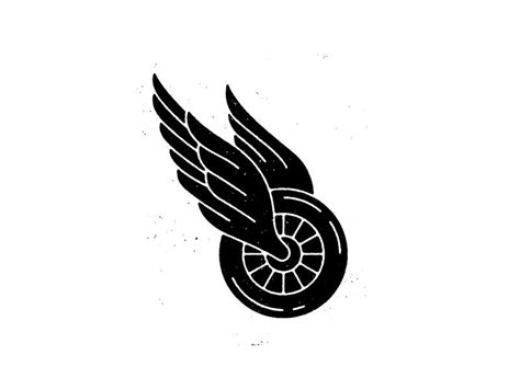 Winged Wheel Wheel Tattoo Wings Wings Logo Design