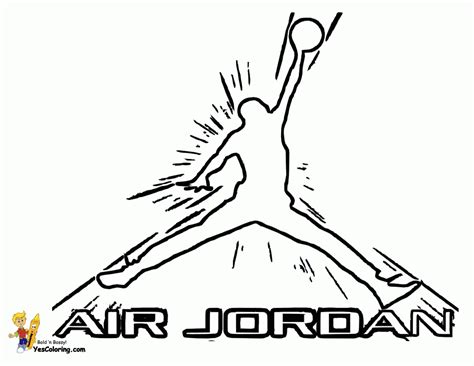 Jordan 1 Coloring Pages Coloring Home