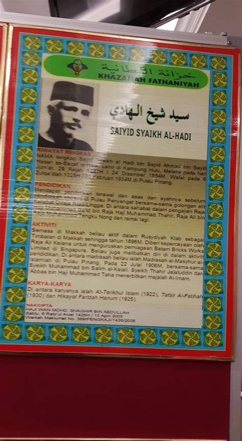 Tokoh islam tuan guru syed sheikh al hadi 1867 1934. 262 Banda Hilir: The Al-Hadi Clan (Alhady)