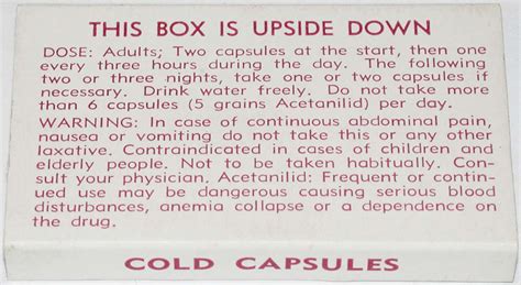 Vintage Box Grahams Cold Capsules Grahams Drug La Grande Oregon Unused