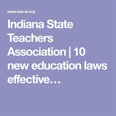 10 New Education Laws Effective July 2017 Indianaeducationlaws Education Laws Education