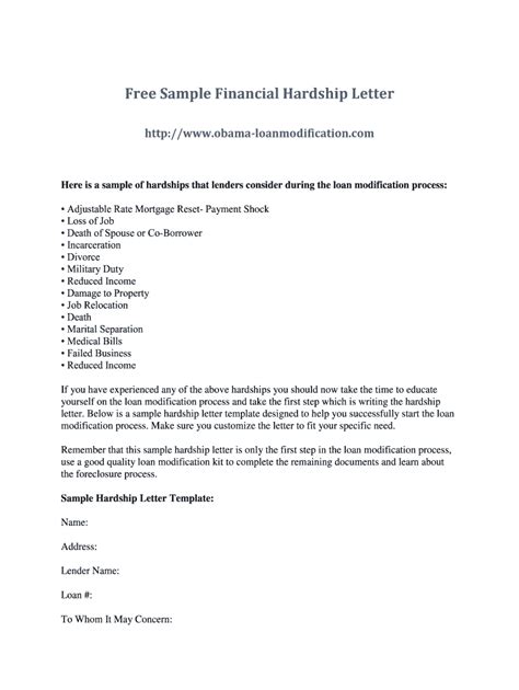 Financial Hardship Letter Pdf Form Fill Out And Sign Printable Pdf