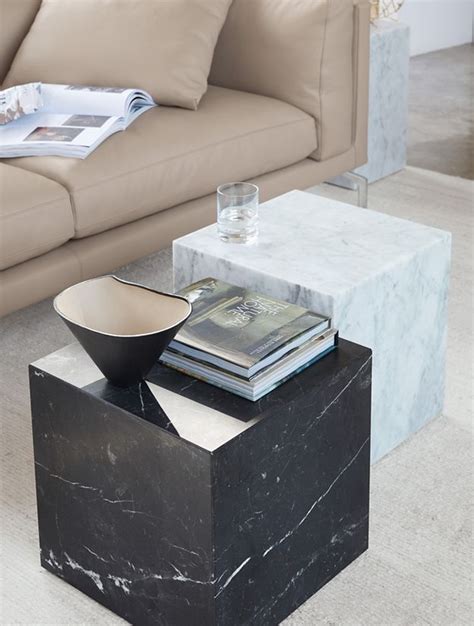 Plinth Side Table Design Within Reach Cube Side Table Marble Side