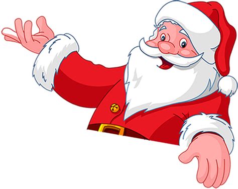 Santa Claus Christmas Clip Art Red Santa Claus Waving Pattern Png Download 840667 Free