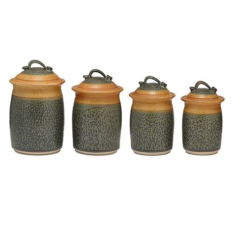 Le creuset heritage casserole stoneware rectangular dish with platter lid, 14 3/4 inch x 9 inch x 2 1/2 inch, deep teal, 2.75 qt 4.8 out of 5 stars 294 $84.95 $ 84. Stoneware Canister Set | Kitchen Storage Jars | UncommonGoods