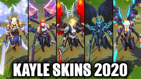 All Kayle Skins Spotlight 2020 League Of Legends Youtube