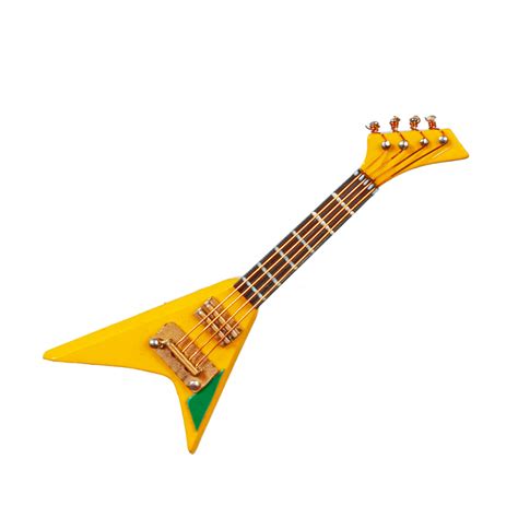 Rockstar Yellow Electric Guitar W Case Mary S Dollhouse Miniature Accessories