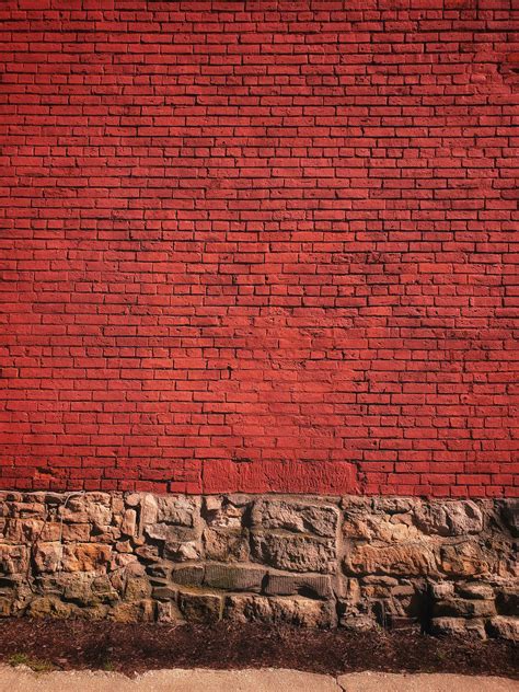 Download Dark Red Brick Wall Wallpaper