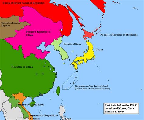 East Asia Circa 1949 Alternate Cold War 1949 By Edgarallenyolo On