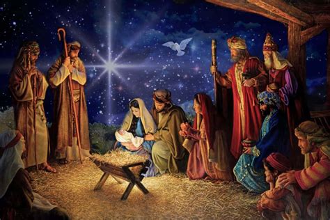 Download Celebrating Jesuss Birth On Christmas Day Wallpaper