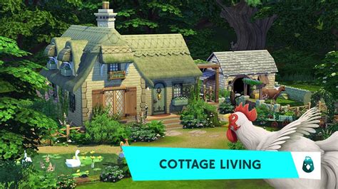 Country Cottage 🐮🍄 The Sims 4 Cottage Living Speed Build Youtube