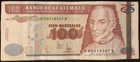 100 Quetzales Guatemala Numista