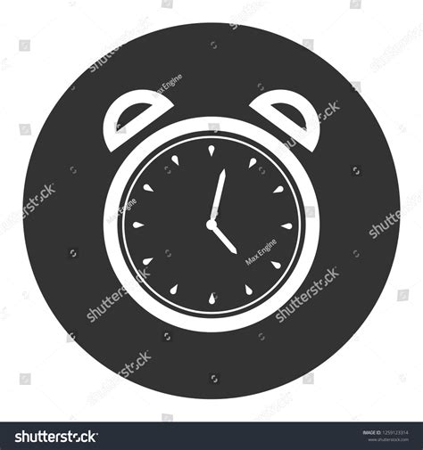 Alarm Clock Icon Time Vector Sign Stock Vector Royalty Free