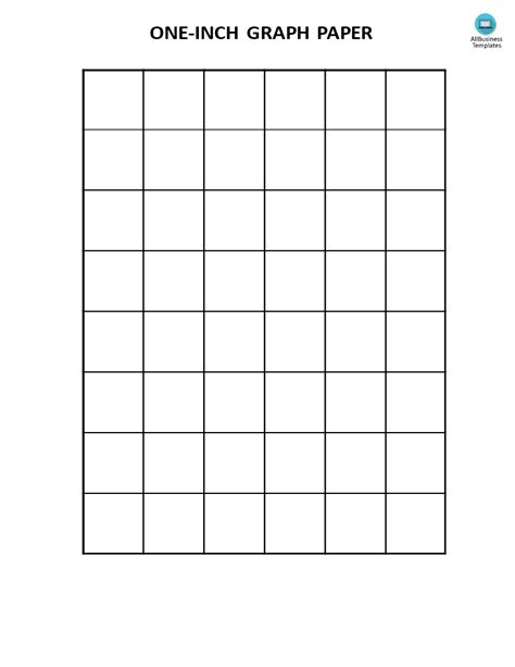 Large Graph Paper 1 Inch Squares Free Printable Paper