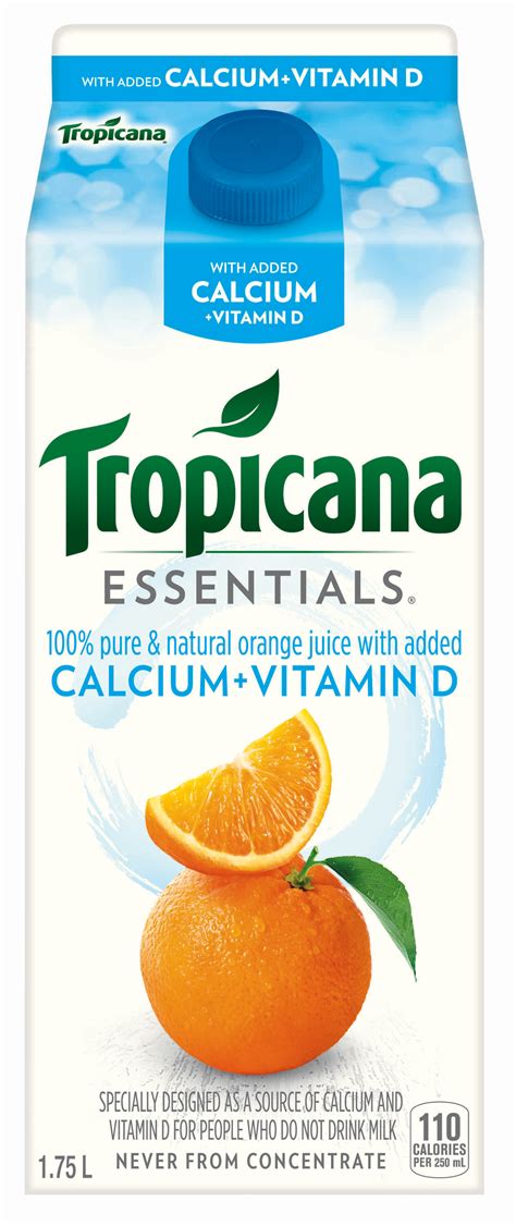 How much do you need? Tropicana Essentials® Calcium & Vitamin D | Tropicana.ca