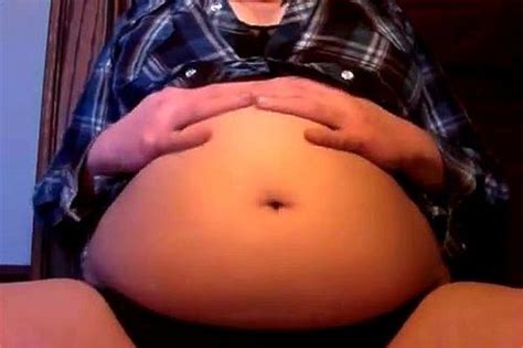Watch Overstuffed Christmas Belly Bbw Fat Big Boobs