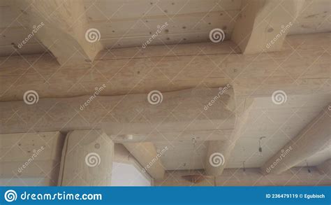 Wood Connection Or Timber Joint On Log House Stock Image Image Of