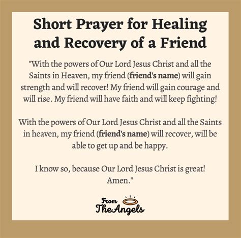7 Prayers For Healing A Friend Short Praying With Images