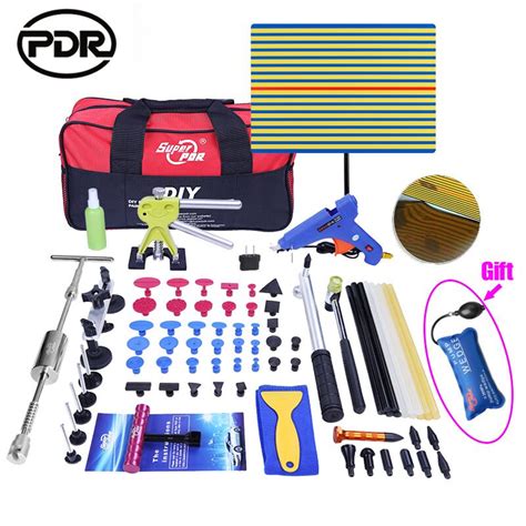 Car dent repair with vaseline and toilet plunger diy. PDR Tools Kit DIY Remove Dent Paintless Dent Repair Tool ...