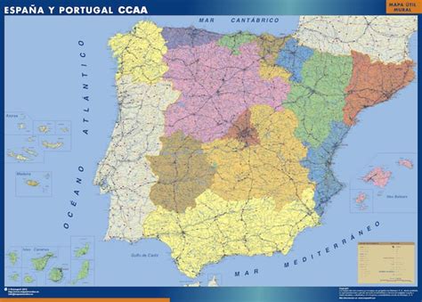 Map Of Spain Postal Codes Wall Maps Of He World