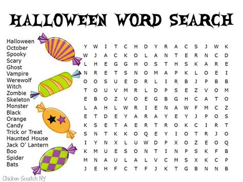 Halloween Word Search Halloween Word Search Halloween Words