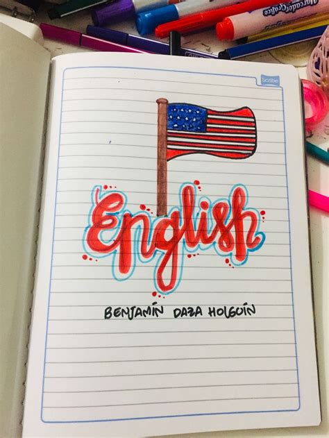 Portada De Cuaderno De Ingles 6a0