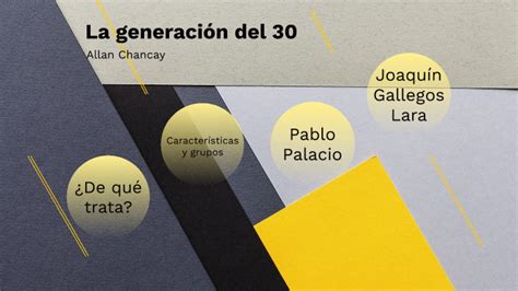 La Generación Del 30 By Allan Chancay Chiriguaya On Prezi