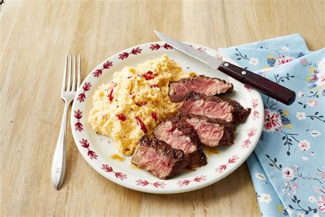Pimiento cheese is the pâté of the south. Make Spicy Steak with Pimiento Cheese Grits | Recipe ...