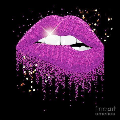 Glitter Lips Mask Pink Mixed Media By Chris Andruskiewicz Fine Art