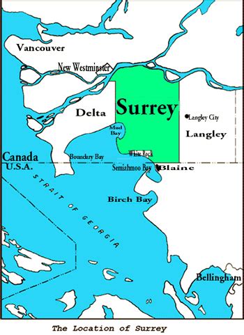 Location of Surrey
