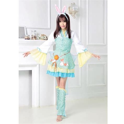 Cute Rabbit Costumes One Piece For Woman Halloween Cute Bunny Costumes