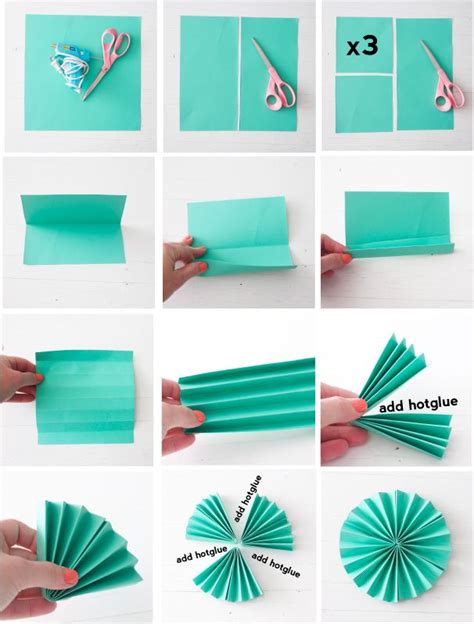 Folding Paper Fans Be Crafty I Want A Bunch Of These In Various