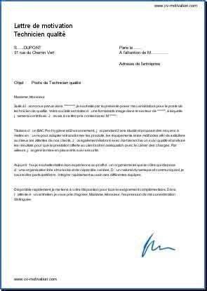 42 Exemple Lettre De Motivation Technicien en 2021  Lettre de