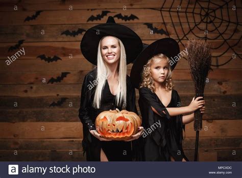 Alleged dad and daughter on webcam. Download this stock image: Halloween Concept - cheerful ...