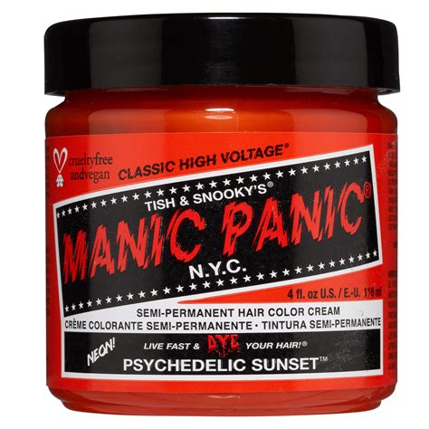 Buy Manic Panic Psychedelic Sunset Neon Orange Hair Dye Classic High